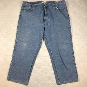 Cutter &‎ Buck well worn blue jeans 48X30
